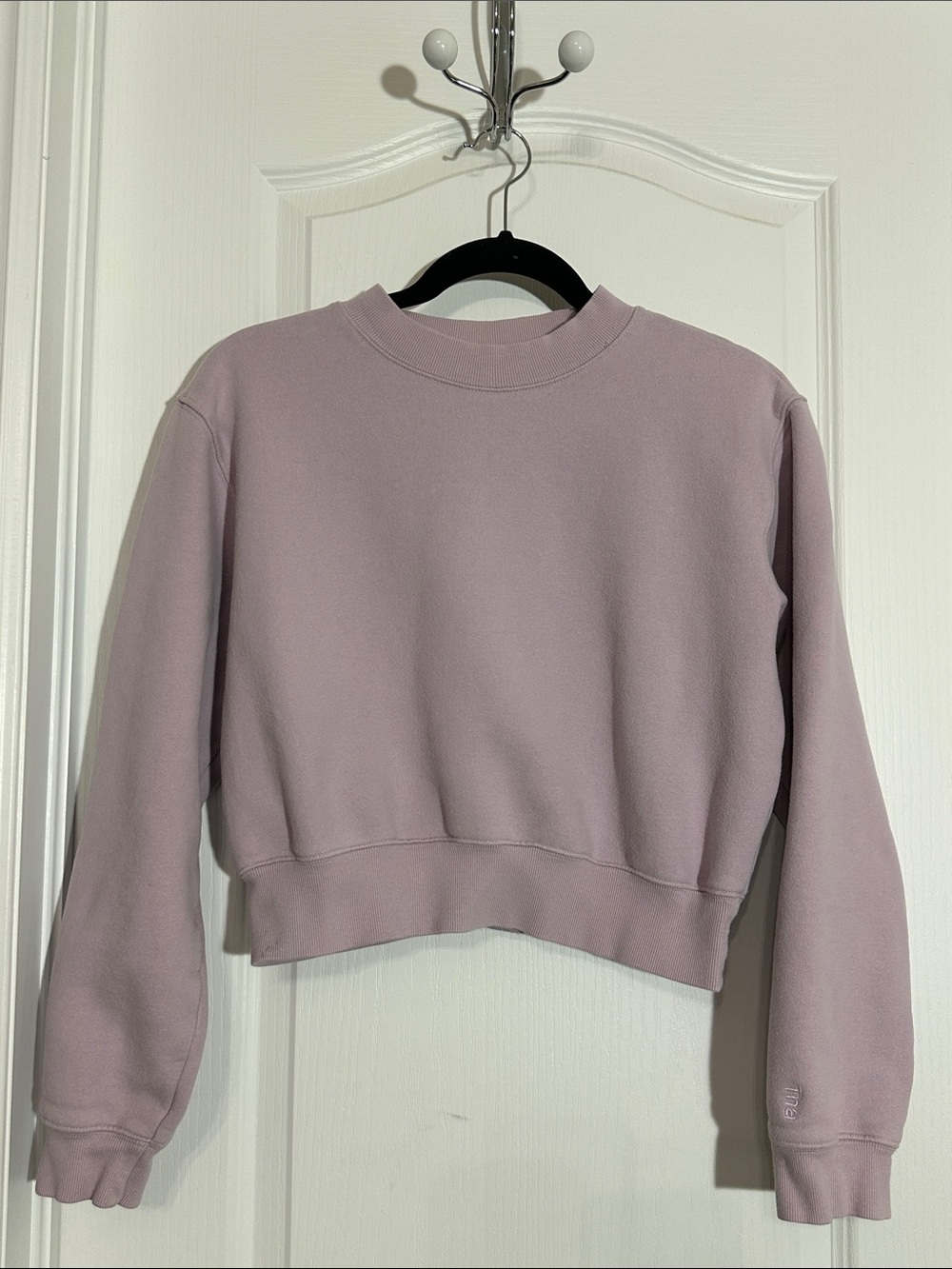 TNA Cropped Crew Sweatshirt - Dusty Mauve